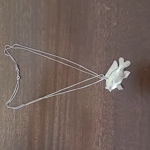 Silver fish necklace
